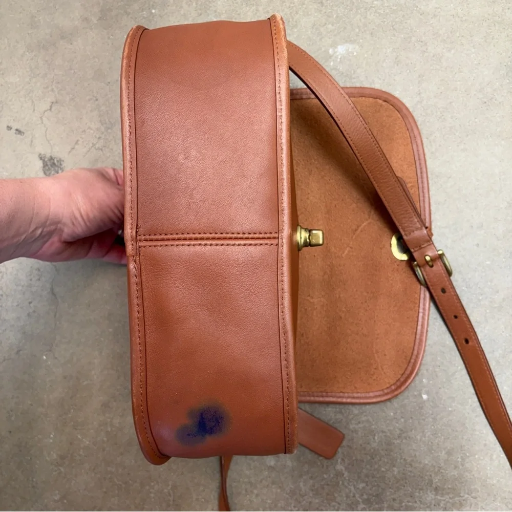 Coach 9790 City Bag INK STAIN Leather Crossbody British Tan - Picture 8 of 10